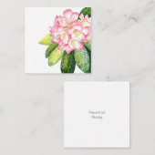 waterverf "Roze roodbruin" Notitiekaartje (Voorkant / Achterkant)