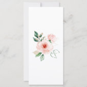 Waterverf Roze Roos Bindmenu (Achterkant)