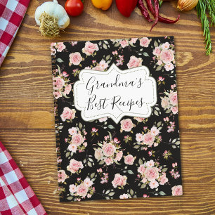 Waterverf Roze Roos Bloemen Bloemstuk Oma Recept Notitieboek