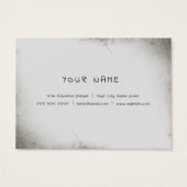 Waterverf Roze Roos Bloemig Vintage Visitekaartje (Achterkant)