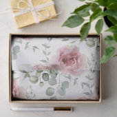 Waterverf Roze Roos Decoupage  Tissuepapier (Geschenk)