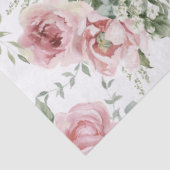 Waterverf Roze Roos Decoupage  Tissuepapier (Detail)