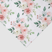 Waterverf Roze Roos Tissuepapier  (Detail)