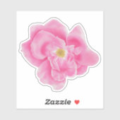 Waterverf Roze Rose Bloemen Botanische Sticker (Vel)