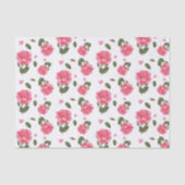 Waterverf Roze Rose Botanische illustratie Tissuepapier (Voorkant)