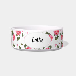 Waterverf Roze Rose Botanische illustratie Voerbakje