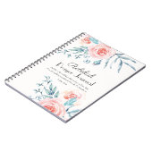 Waterverf Roze Rose Prayer Journal Notitieboek (Linkerzijde)