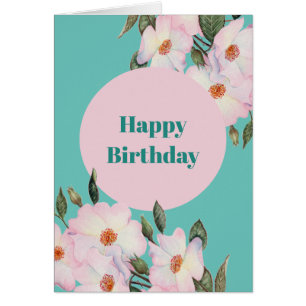 Waterverf Roze Roses Ballerina Botanische Mond