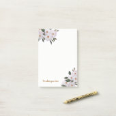 Waterverf Roze Roses Ballerina Floral Art Post-it® Notes (Op bureau)