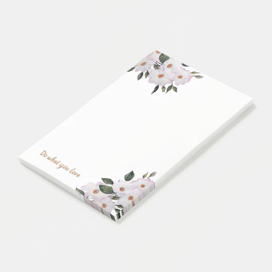 Waterverf Roze Roses Ballerina Floral Art Post-it® Notes (Schuin)