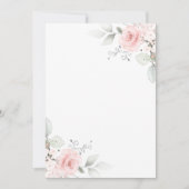 Waterverf Roze Roze Girl Invitation BLANK Kaart (Voorkant)