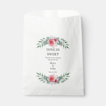 Waterverf Roze Roze Greenery Foliage