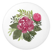  Waterverf Roze Roze keramische schedel Keramische Knop (Voorkant)