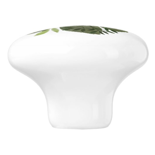  Waterverf Roze Roze keramische schedel Keramische Knop (Zijkant)