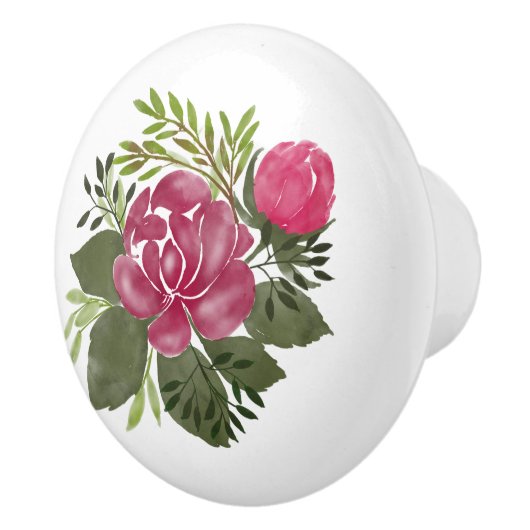  Waterverf Roze Roze keramische schedel Keramische Knop (Rechts)