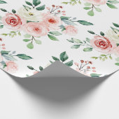 Waterverf Roze roze omvulpapier Cadeaupapier (Hoek)