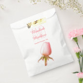 Waterverf roze roze roodroze tas voor bruiloft bedankzakje (Gezegeld)