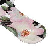 Waterverf roze roze roze rozenstaffels monogram op snijplank (Hoek)