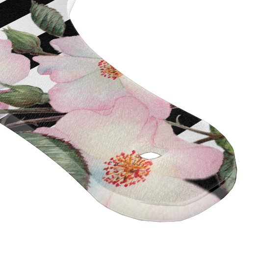 Waterverf roze roze roze rozenstaffels monogram op snijplank (Hoek)