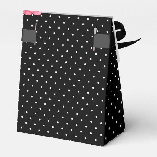 Waterverf Roze Roze Roze Shabby Chic Design Bedankdoosjes (Achterkant)