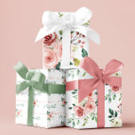 Waterverf roze roze zeemeerbladen inpakpapier vel<br><div class="desc">Viel een speciale verjaardag met deze mooie roze roze roze roze roze roze roze roze papieren inpakbladen!</div>
