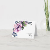 Waterverf Roze rozen Aangepast Bedankkaart (Voorkant)