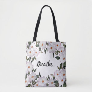 Waterverf Roze Rozen Ballerina Bloemendesign Tote Bag