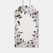 Waterverf Roze Rozen Ballerina Happy Jubileum Cadeaulabel (Achterkant)