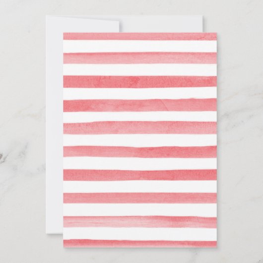 Waterverf Roze Rozen Bloemen 50ste verjaardag Kaart (Achterkant)