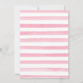 Waterverf Roze Rozen Bloemen Baby shower Kaart (Achterkant)