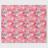 Waterverf Roze rozen Cadeaupapier (Vlak)