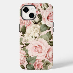 Waterverf Roze rozen Case-Mate iPhone 14 Hoesje