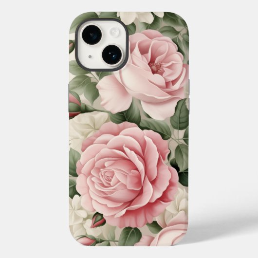 Waterverf Roze rozen Case-Mate iPhone Case (Achterkant)