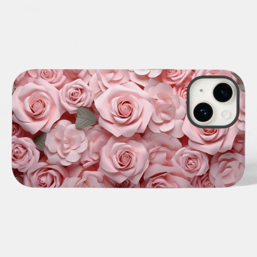 Waterverf Roze rozen Case-Mate iPhone Case (Achterkant (horizontaal))