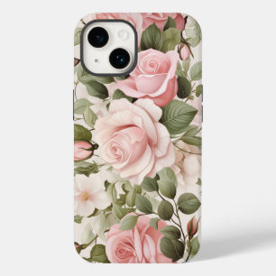 Waterverf Roze rozen Case-Mate iPhone 14 Hoesje