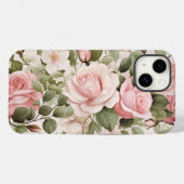 Waterverf Roze rozen Case-Mate iPhone Case (Achterkant (horizontaal))