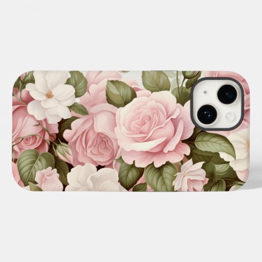 Waterverf Roze rozen Case-Mate iPhone Case (Achterkant (horizontaal))