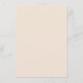 Waterverf roze rozen. Elegant floral bruiloft Menu (Achterkant)