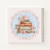 Waterverf  Roze Rozen en Boeken Bloemen (Achterkant)