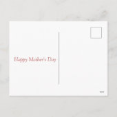 Waterverf Roze Rozen en Hart Moederdag Feestdagenkaart (Achterkant)