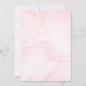 Waterverf roze rozen Floral Celebration of Life I Kaart (Achterkant)