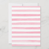 Waterverf Roze Rozen Goud Lijst Verjaardag Bedankkaart (Achterkant)