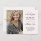 Waterverf Roze Rozen Grieks-orthodoxe begrafenis Bedankkaart (Achterkant)