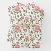  Waterverf Roze rozen Inpakpapier Vel (In situ)