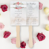 Waterverf Roze Rozen & Kalligrafie Programma Handwaaier