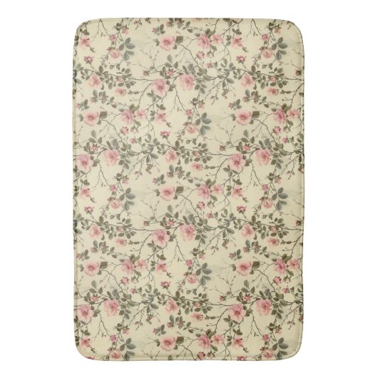 Waterverf roze rozen knoppen patroon badmat