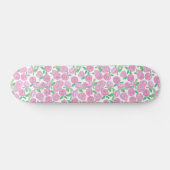 Waterverf, roze rozen persoonlijk skateboard (Horizontaal)