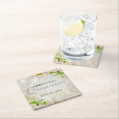 Waterverf roze rozen Quinceañera Kartonnen Onderzetters (Insitu)