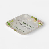 Waterverf roze rozen Quinceañera Papieren Bordje (Gebogen)