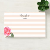 Waterverf roze rozen Shabby Chic Stripes Post-it® Notes (Kantoor)
